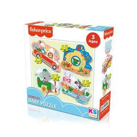 KS Games Fisher Price Vehicles 3 Yaş Baby Puzzle