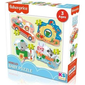KS Games Fisher Price Vehicles 3 Yaş Baby Puzzle
