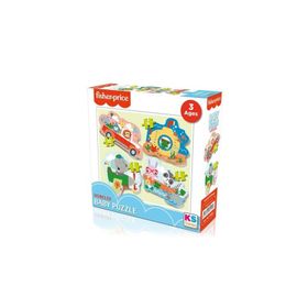 KS Games Fisher Price Vehicles 3 Yaş Baby Puzzle