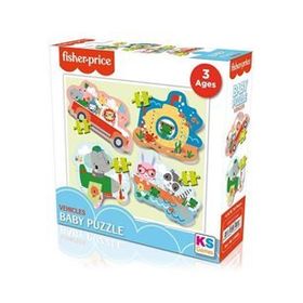 KS Games Fisher Price Vehicles 3 Yaş Baby Puzzle
