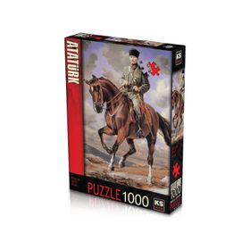 KS Games Gazi Mustafa Kemal Sakarya İsimli Atıyla-11131 1000 Parça Puzzle