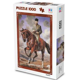 KS Games Gazi Mustafa Kemal Sakarya İsimli Atıyla-11131 1000 Parça Puzzle
