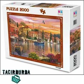 Ks Games Harbour Sunset 2000 Parça Puzzle