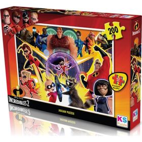 KS Games Incredıbles 2 200 Parça Puzzle