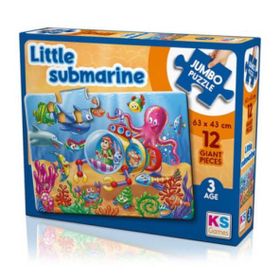 KS Games JP 31006 Little Submarine 12 Parça Jumbo Puzzle