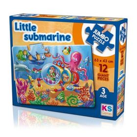 KS Games JP 31006 Little Submarine 12 Parça Jumbo Puzzle