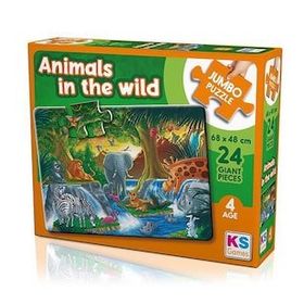 KS Games JP 31008 Animal In The Wild 24 Parça Jumbo Puzzle