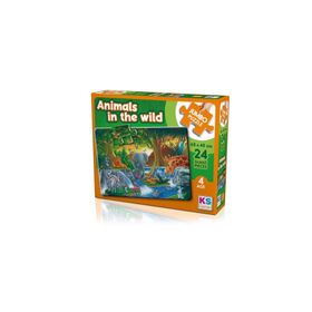 KS Games JP 31008 Animal In The Wild 24 Parça Jumbo Puzzle