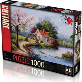 KS Games Lake House 53 1000 Parça Puzzle