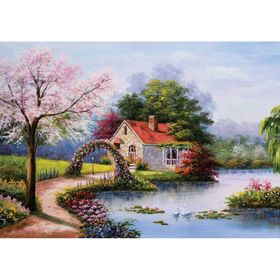 KS Games Lake House 53 1000 Parça Puzzle
