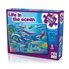 KS Games Life In The Ocean Jumbo 50 Parça Puzzle