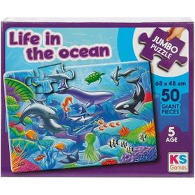 KS Games Life In The Ocean Jumbo 50 Parça Puzzle