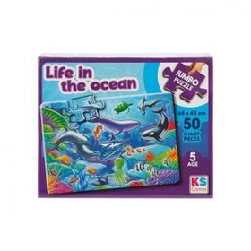 KS Games Life In The Ocean Jumbo 50 Parça Puzzle