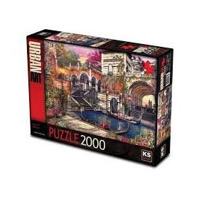 KS Games Love in Venice 2000 Parça Puzzle