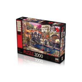 KS Games Love in Venice 2000 Parça Puzzle