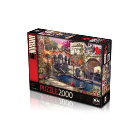 KS Games Love in Venice 2000 Parça Puzzle