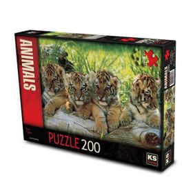 KS Games Mark Goulding Four Tigers 200 Parça Puzzle
