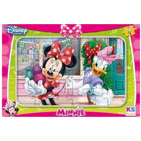 KS Games MIN-704 24 Parça Minnie Mouse Frame Puzzle