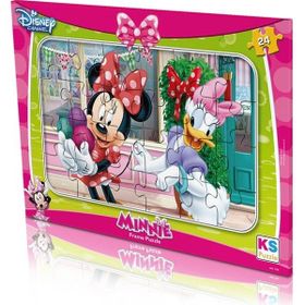 KS Games MIN-704 24 Parça Minnie Mouse Frame Puzzle