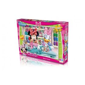 Ks Games Minnie Mouse 100 Parça Çocuk Puzzle