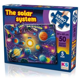 KS Games Planets Of Solar System 50 Parça Dev Puzzle