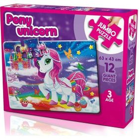 KS Games Pony Unicorn 12 Parça Jumbo Puzzle
