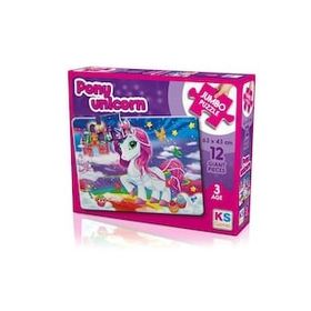 KS Games Pony Unicorn 12 Parça Jumbo Puzzle