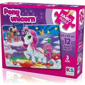 KS Games Pony Unicorn 12 Parça Jumbo Puzzle