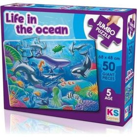 KS Games Puzzle 50 Parça Jumbo Life In The Ocean