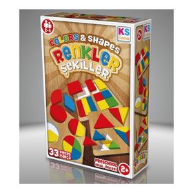KS Games Renkler Şekiller 33 Parça Puzzle