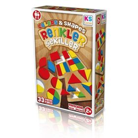KS Games Renkler Şekiller 33 Parça Puzzle