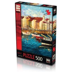 Ks Games Sailboats On The Waterfront 500 Parça Puzzle