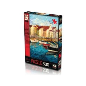 Ks Games Sailboats On The Waterfront 500 Parça Puzzle