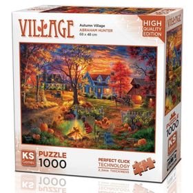 KS Games Sonbahar Köyü 1000 Parça Puzzle
