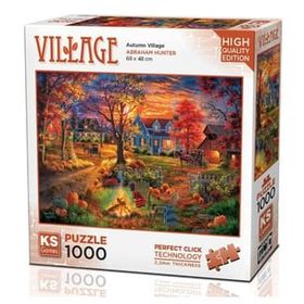 KS Games Sonbahar Köyü 1000 Parça Puzzle
