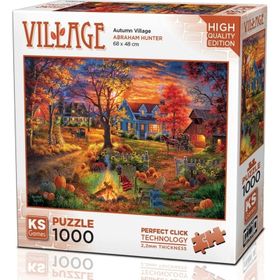 KS Games Sonbahar Köyü 1000 Parça Puzzle