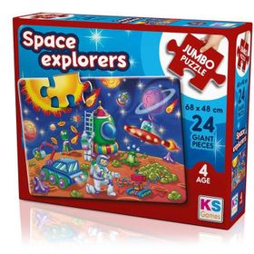 KS Games Space Explorers 24 Parça Jumbo Boy Puzzle