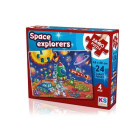 KS Games Space Explorers 24 Parça Jumbo Boy Puzzle