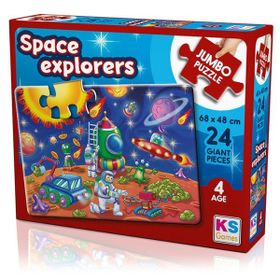 KS Games Space Explorers 24 Parça Jumbo Boy Puzzle