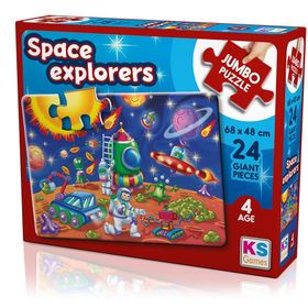 KS Games Space Explorers 24 Parça Jumbo Boy Puzzle