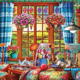 KS Games Stitching Room Dikiş Odası 1000 Parça Puzzle