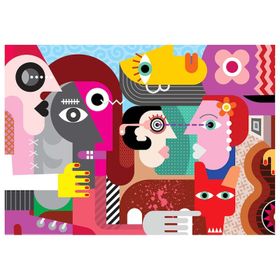 Ks Games Strange People And Dirty Dog 1000 Parça Puzzle
