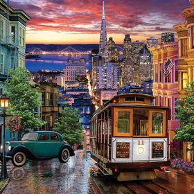 KS Games Sunset in San Francisco 3000 Parça Puzzle