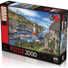 Ks Games The Village Harbour 2000 Parça Puzzle