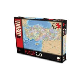 Ks Games Türkiye Haritası 200 Parça Puzzle