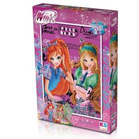 Ks Games Winx 200 Parça Çocuk Puzzle