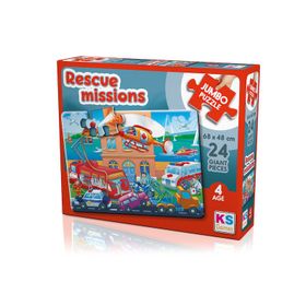 Ks Jumbo 24 Parça Rescue Missions Kurtarma Görevi Puzzle