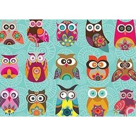 KS Multi Owls Renkli Baykuşlar 500 Parça Puzzle