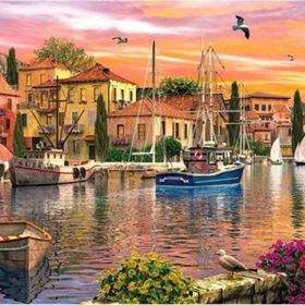Ks Oyuncak KS Harbour Sunset 2000 Parça Puzzle