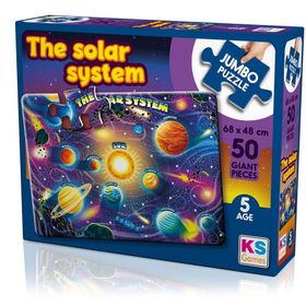 KS Planets Of Solar System Gezegenler Jumbo 50 Parça Puzzle